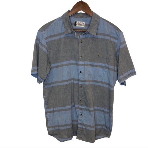 Ezekiel Shirts Ezekiel Striped Surf Skate Button Down Shirt Poshmark